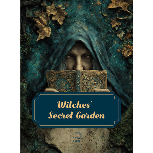 Torn Paper Scrapbooking Papers Witches’ Secret Garden TPB-015