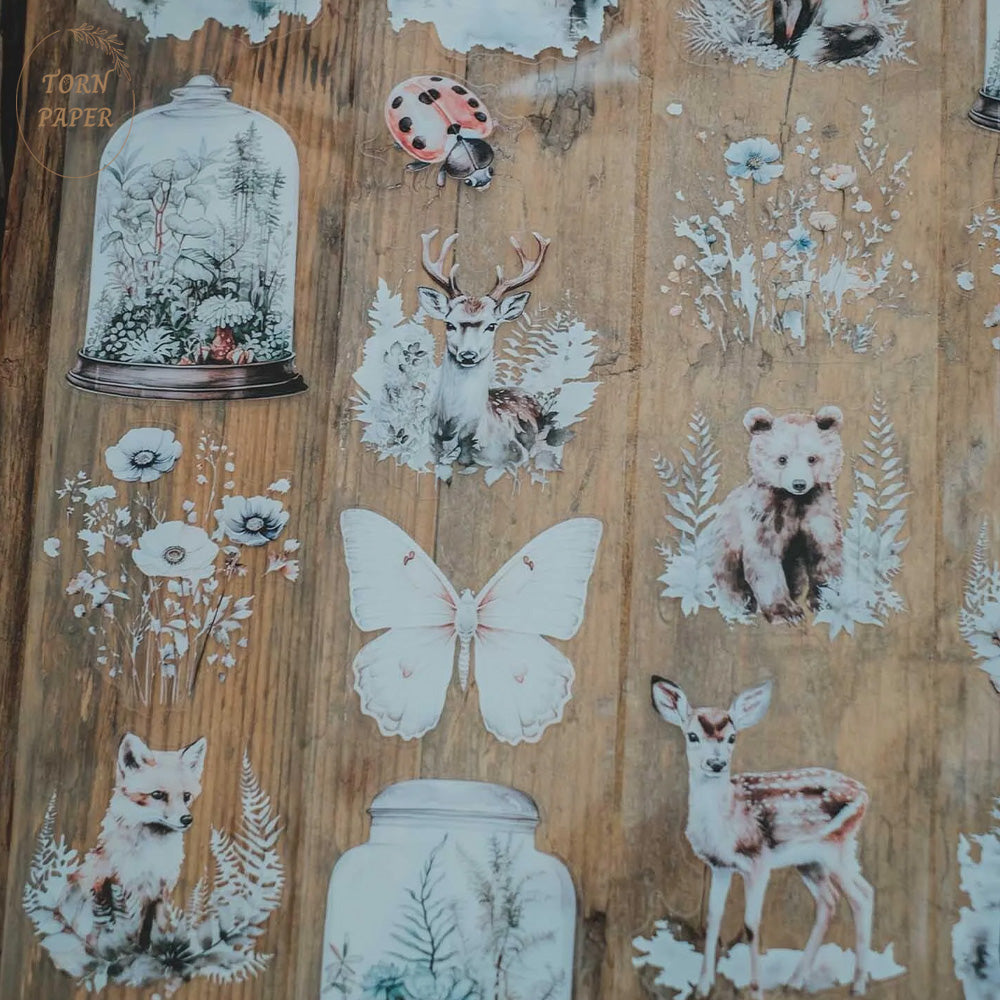 London Gifties_ Rustic woodlands 3D Gloss Kiss Cut PET Tape 10m[Whole] LG 413