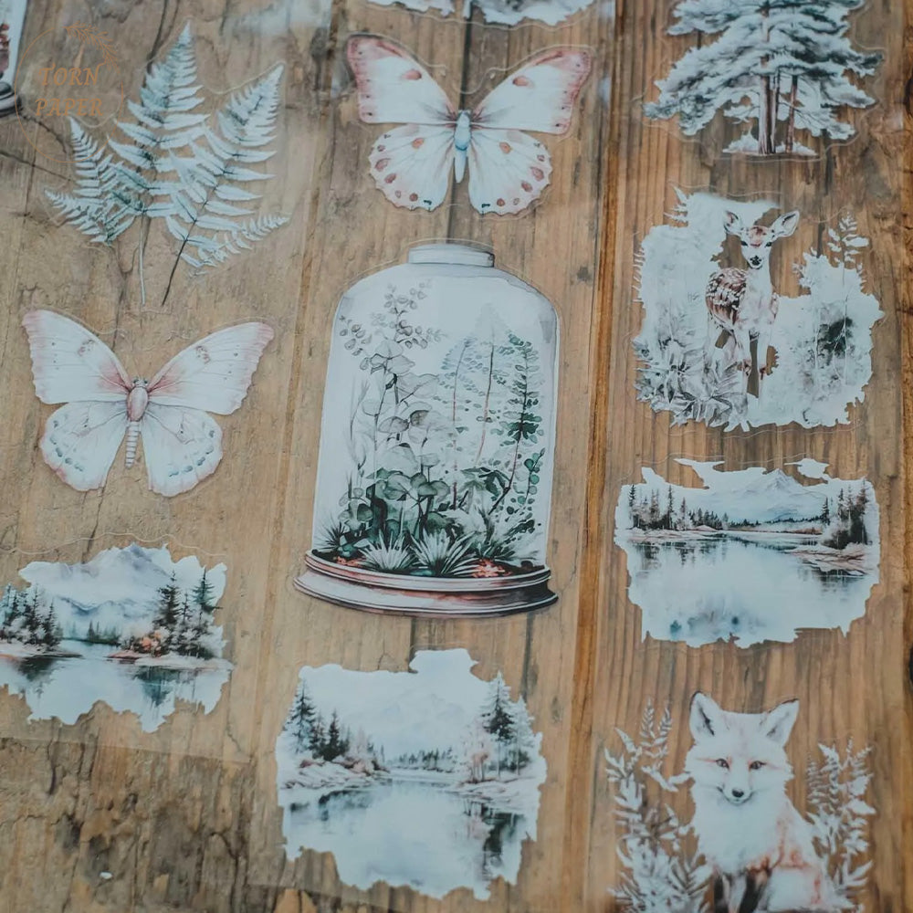London Gifties_ Rustic woodlands 3D Gloss Kiss Cut PET Tape 10m[Whole] LG 413