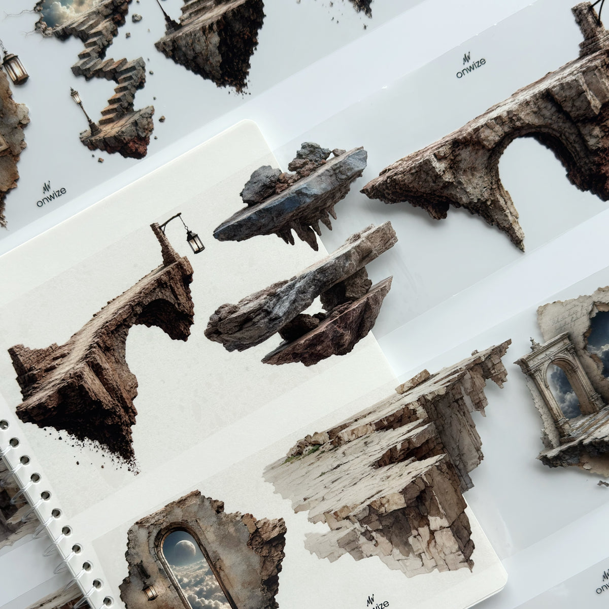 Onwize_ Journal Supplies Fragmented Realms 3D Crystal Ink OW 257[Whole]
