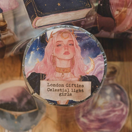 London Gifties_ Celestial light girls 3D Gloss Kiss Cut PET Tape 10m[1Loop] LG 438