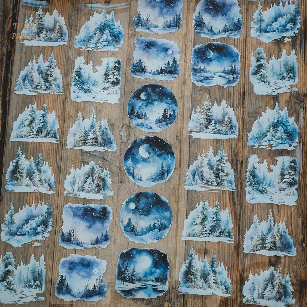 London Gifties_ Winter night & day 3D Gloss Kiss Cut PET Tape 10m[Whole] LG 395
