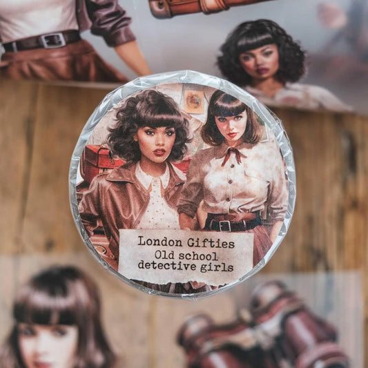 London Gifties_ Old school detective girls 3D Gloss PET Tape 10m[1Loop] LG 296