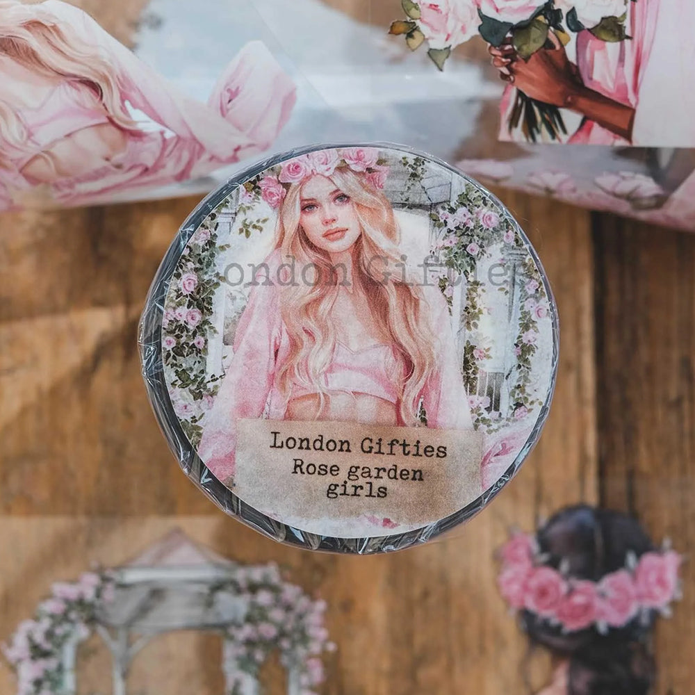 London Gifties_ Rose garden girls 3D Gloss PET Tape 10m[Whole] LG 248