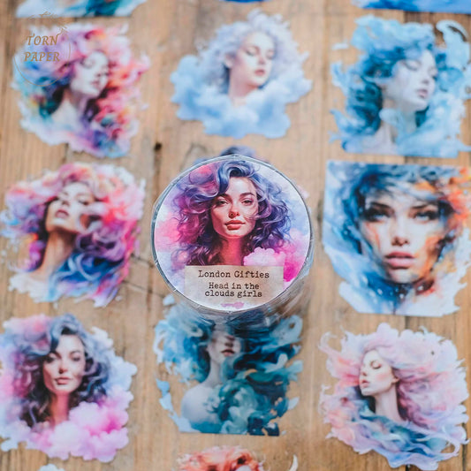 London Gifties_ Head in the clouds girls Hologram PET Tape 10m[1Loop] LG 122