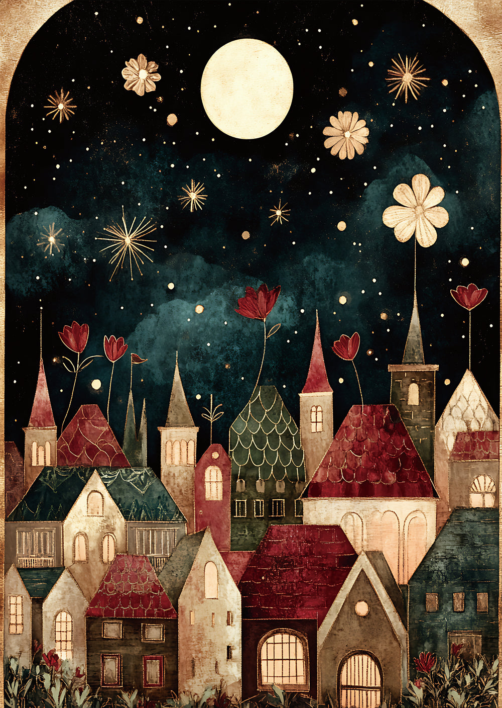 Torn Paper Scrapbooking Papers Whispers Beneath the Moon TPB-034