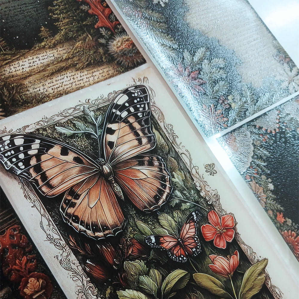 Torn Paper_ Midnight Garden 3D Print PET Tape 6m TPM 068[1Loop]