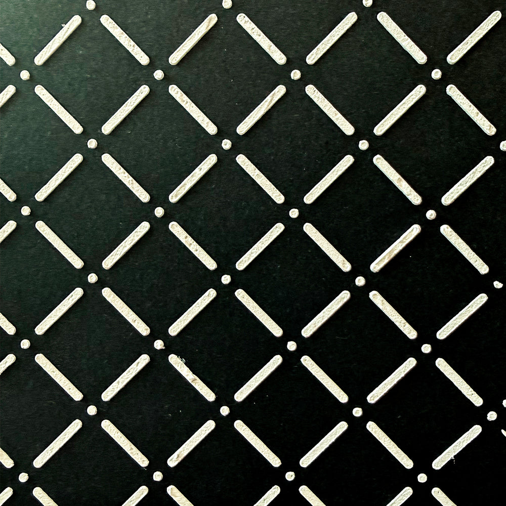 Torn Paper_ Dotted Lattice Stencil TPS 012