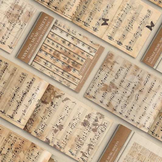 SBRC Decorative Paper Pad Faux Vintage Music Sheets SR 095