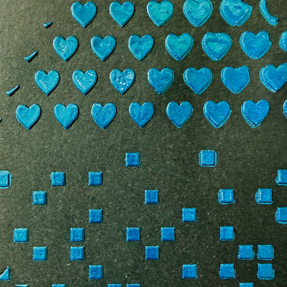 Torn Paper_ Fading Hearts Stencil TPS 017