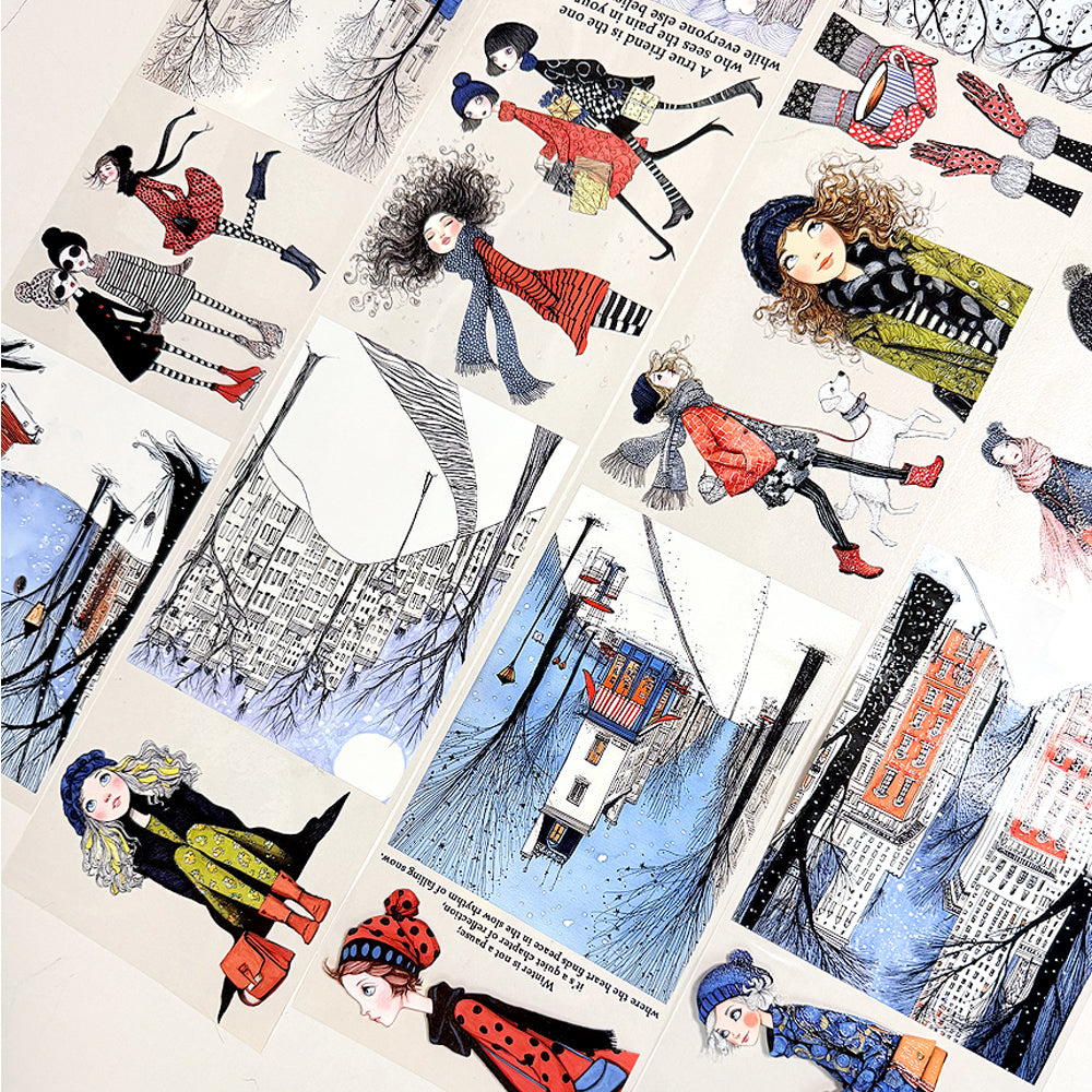 Torn Paper_ Nordic Whimsy Girls 3D Print PET Tape 200cm TPM 048[1Loop]