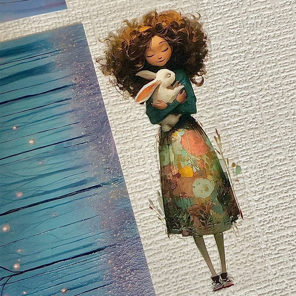 Torn Paper_ Petal Waltz Girls 3D Print PET Tape 6m TPM 087[Whole]