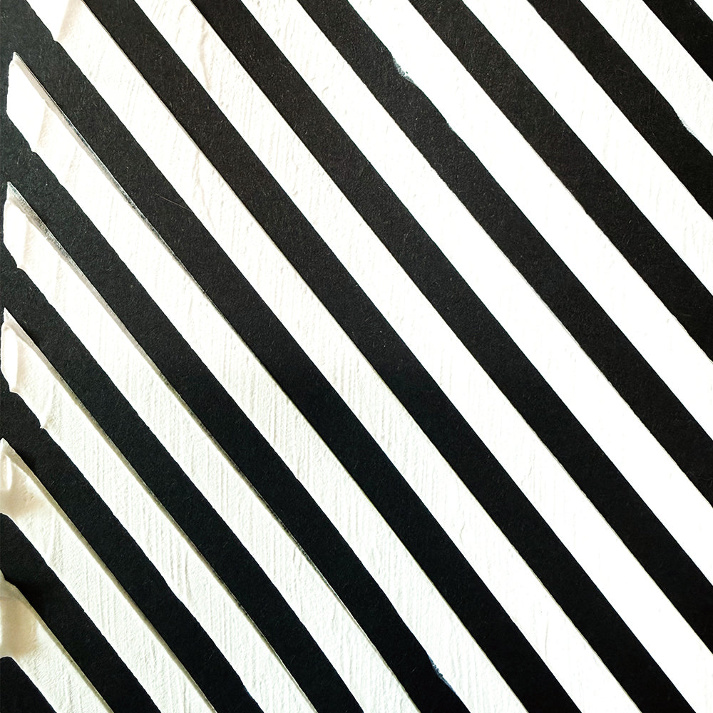 Torn Paper_ Diagonal Stripes Stencil TPS 016