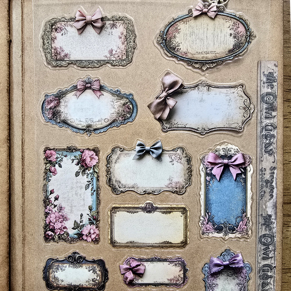 Torn Paper_ Essential Labels 3D Print PET Stickerbook 10sheets TPM 038