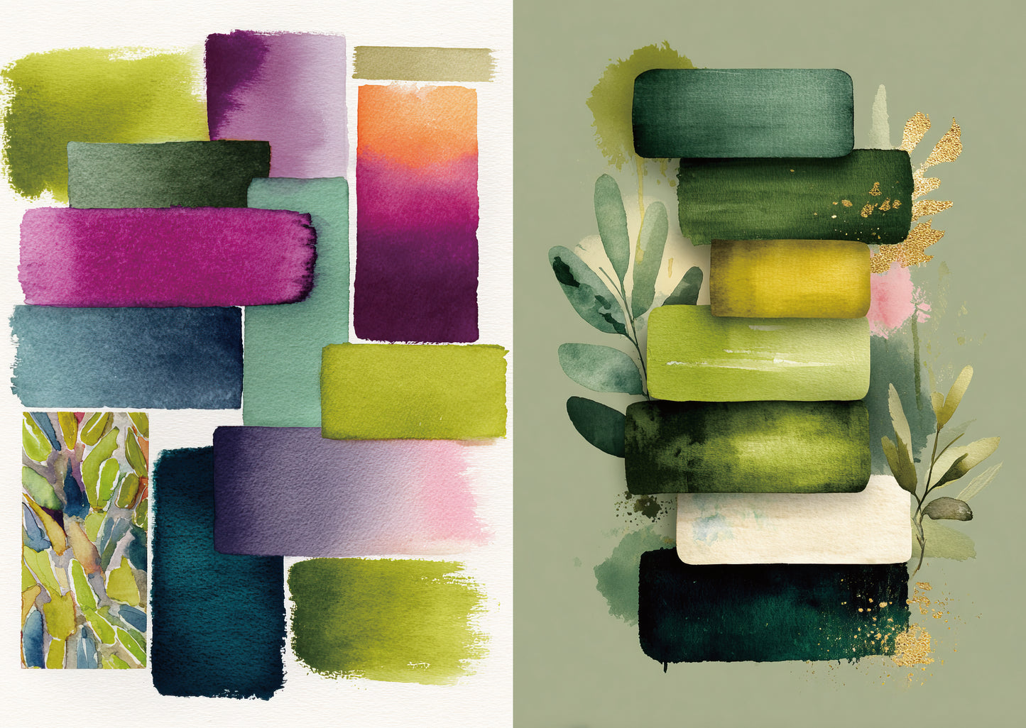 Torn Paper Scrapbooking Papers Dreamy Palette Layers TPB-004