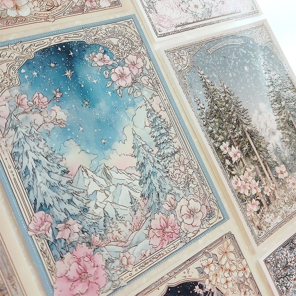 Torn Paper_ A Forest Welcoming Spring 3D Print PET Tape 200cm TPM 073[1Loop]