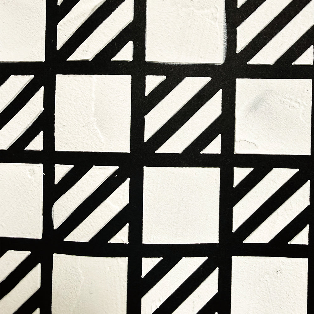 Torn Paper_ Stitched Plaid Stencil TPS 010