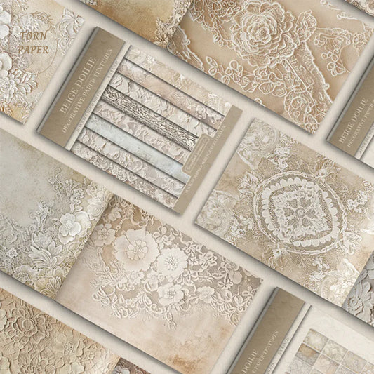 SBRC Decorative Paper Pad Beige Doilie SR 090