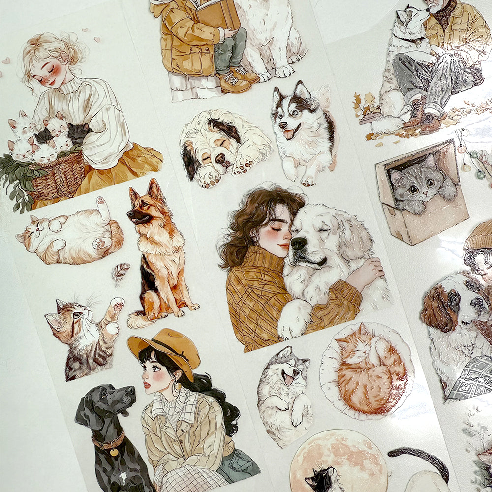 Torn Paper_ A Hug in Four Paws 3D Print PET Tape 200cmTPM 016[1Loop]