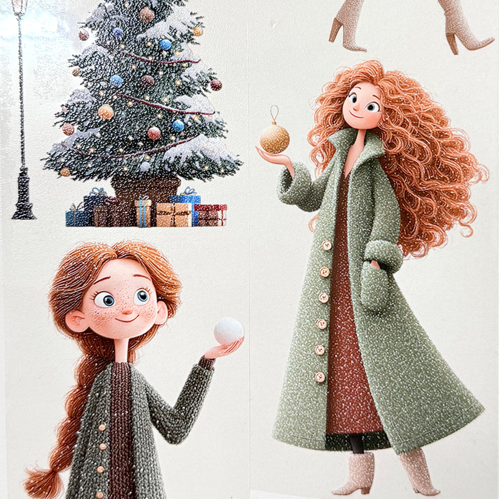 Torn Paper_ Velvet Winter 3D Print PET Tape 200cm TPM 054[1Loop]