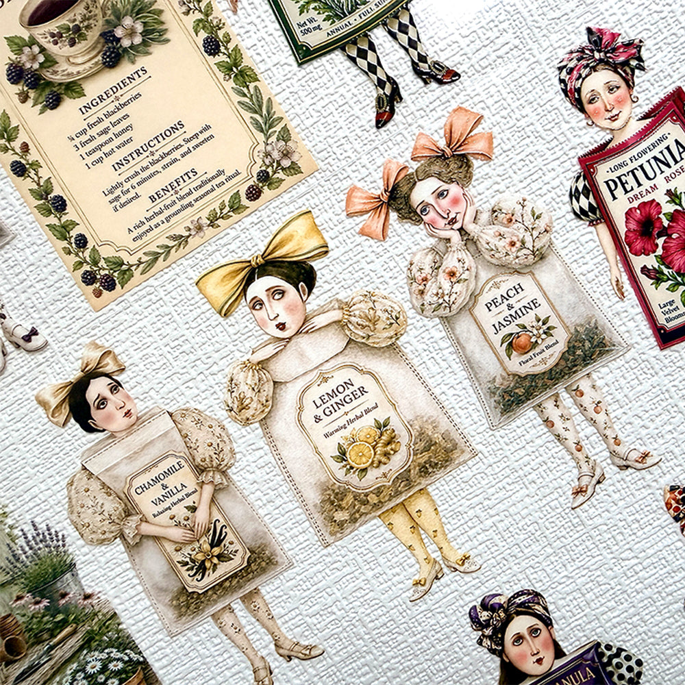 Torn Paper_ The Gardener's Tea Party 3D Print PET Tape 200cm TPM 124[1Loop]