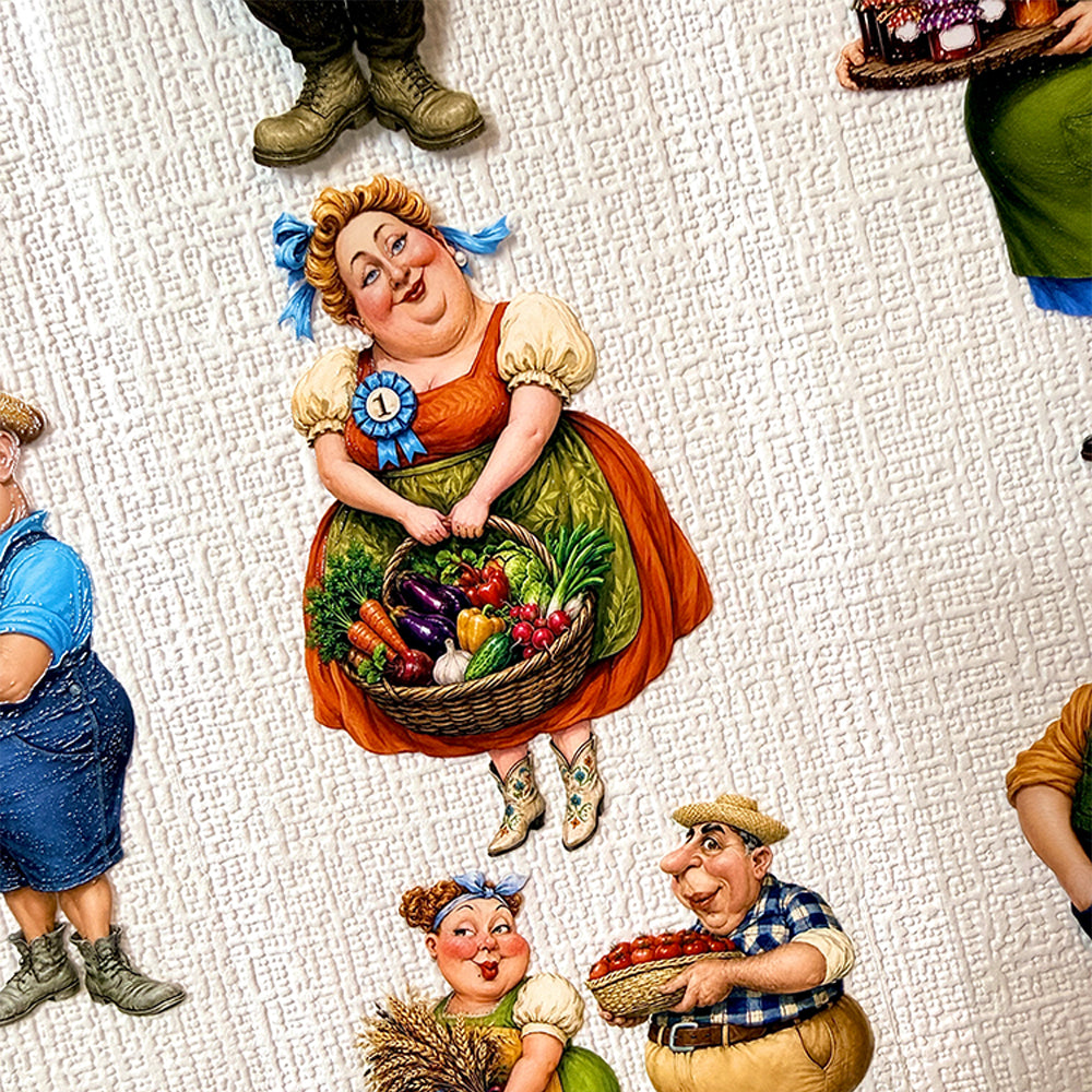 Torn Paper_ The Jolly Harvest Village 3D Print PET Tape 200cm TPM 122[1Loop]