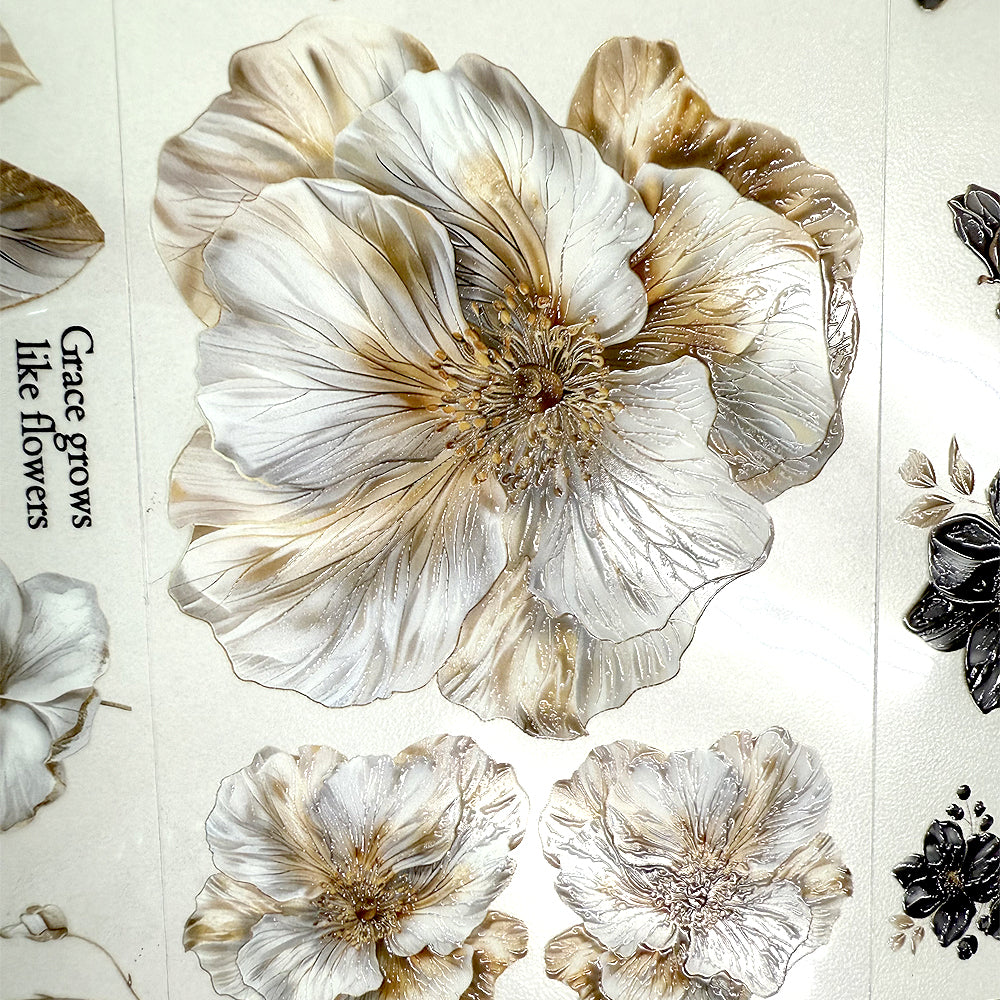 Torn Paper_ Magnolia from Heaven 3D Print PET Tape 6m TPM 021[Whole]