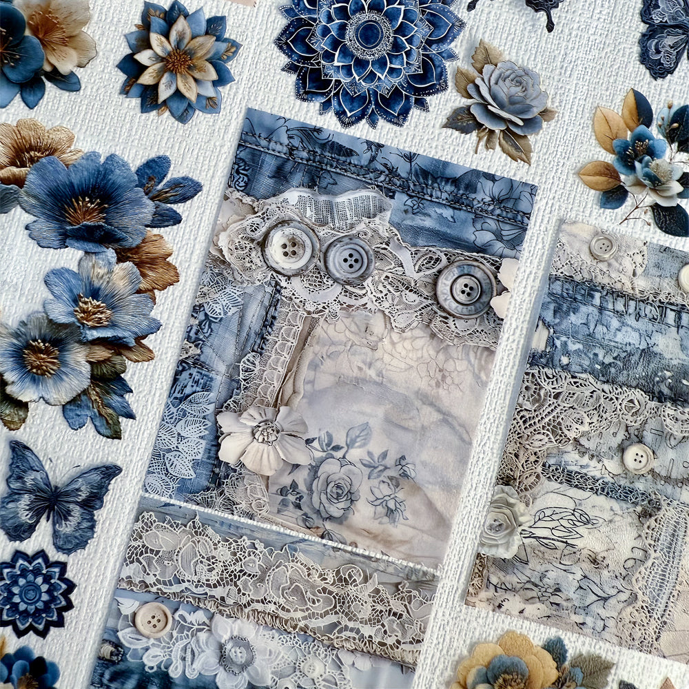 Torn Paper_ Denim days 3D Print PET Tape 200cm TPM 037[1Loop]