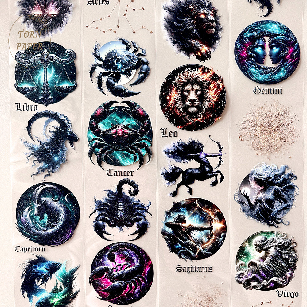 Torn Paper_ The mysterious zodiac 3D Print PET Tape 6m TPM 011[Whole]