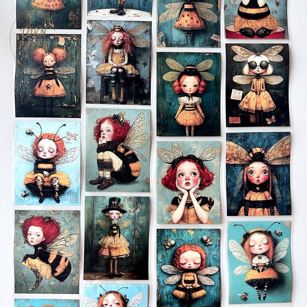 Torn Paper_ Busy bee 3D Print PET Tape 200cm TPM 005[1Loop]