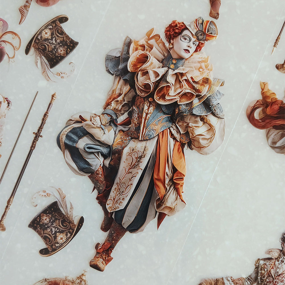 Torn Paper_ Golden Carnival 3D Print PET Tape 6m TPM 063[Whole]