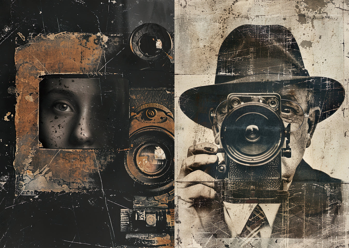 Torn Paper Scrapbooking Papers Faded Film Memories TPB-006