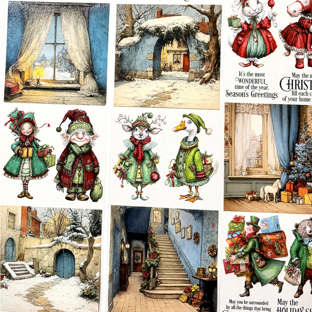Torn Paper_ Vintage Christmas Tales 3D Print PET Tape 6m TPM 050[Whole]