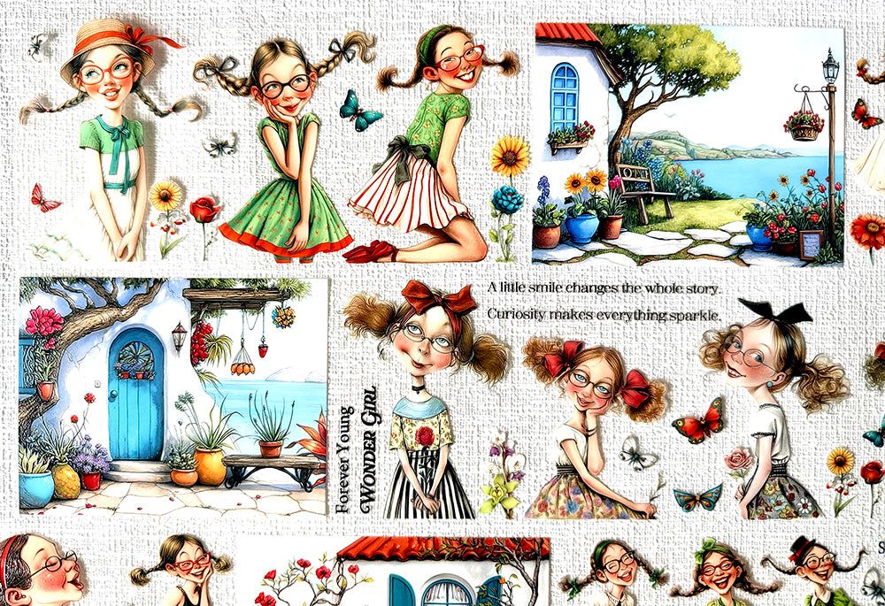 Torn Paper_ Little Miss Mischief 3D Print PET Tape 6m TPM 110[Whole]
