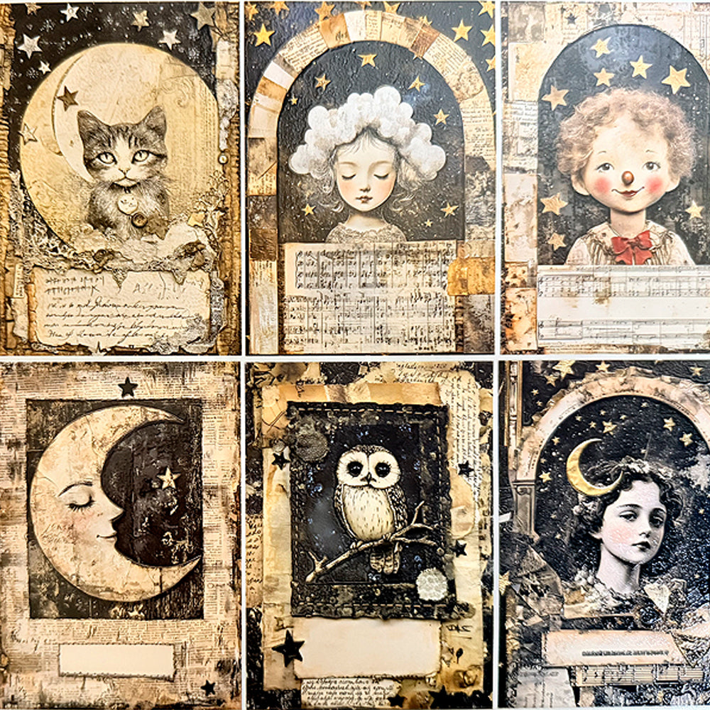 Torn Paper_ Moonlight Whispers 3D Print PET Tape 200cm TPM 047[1Loop]