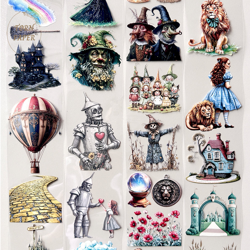 Torn Paper_ Wizard of Oz 3D Print PET Tape 200cm TPM 014[1Loop]