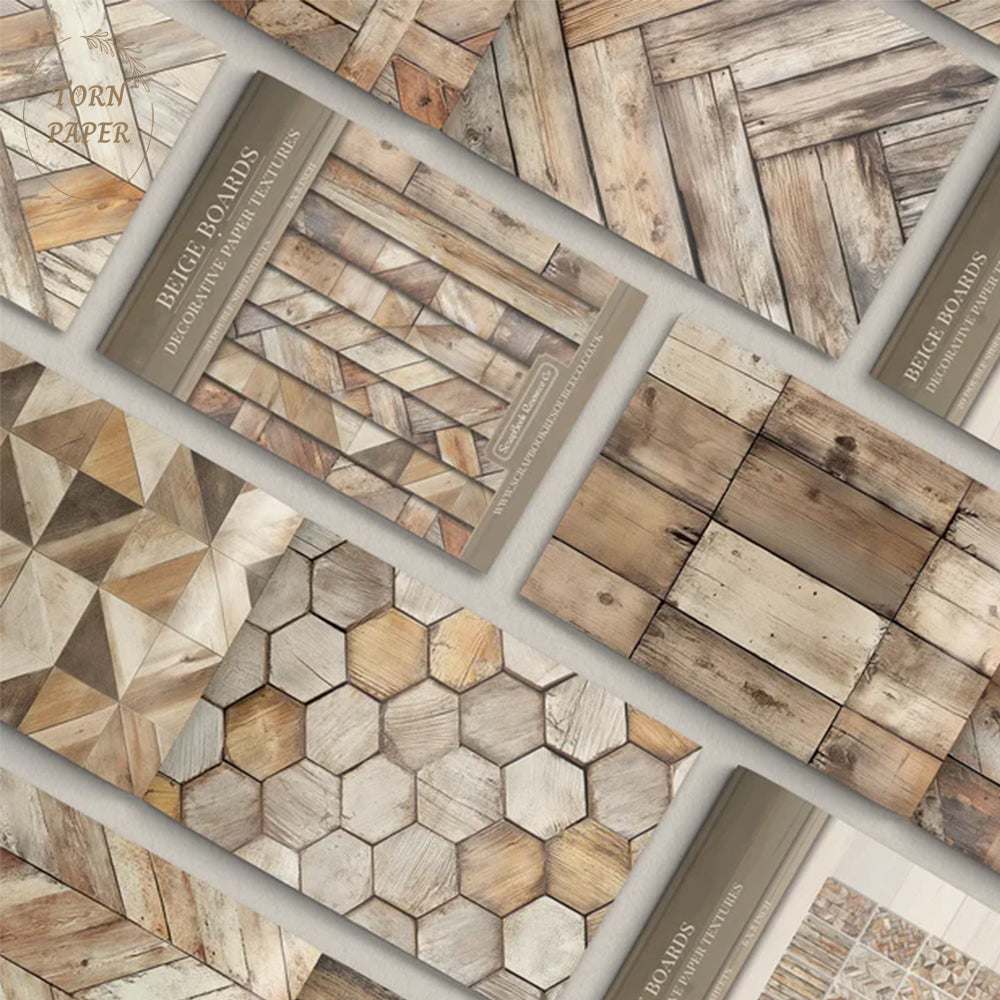 SBRC Decorative Paper Pad Beige Boards SR 089