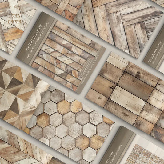 SBRC Decorative Paper Pad Beige Boards SR 089