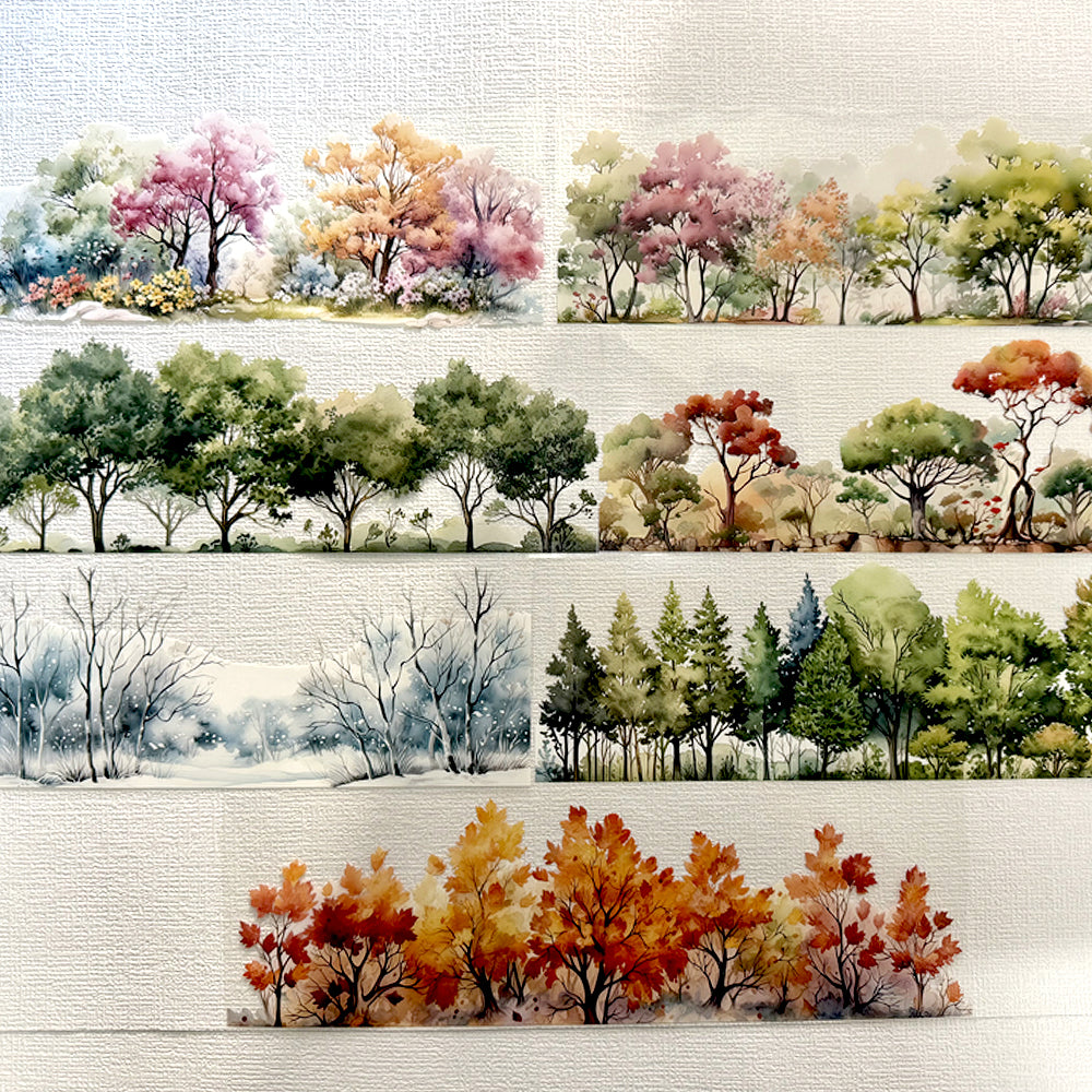 Torn Paper_ A Tree’s Greeting Across Time 3D Ptint PET Tape 200cm TPM 034(1Loop)