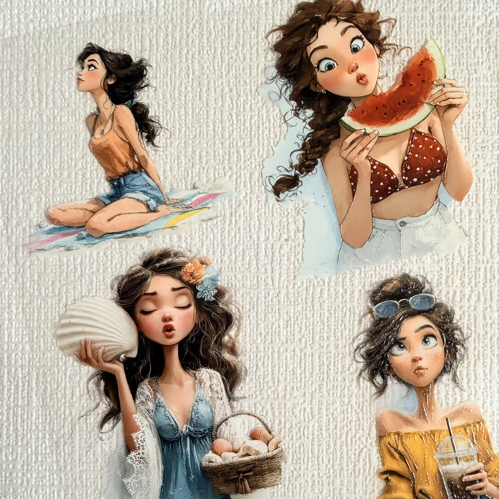 Torn Paper_ Sweet Summer Moments 3D Print PET Tape 200cm TPM 097[1Loop]