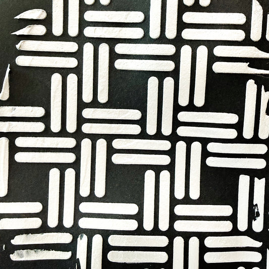 Torn Paper_ Basket Weave Stencil TPS 014