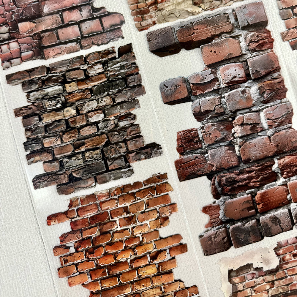 Torn Paper_ Brick Wall Background 3D Print PET Tape 200cm TPM 029[1Loop]