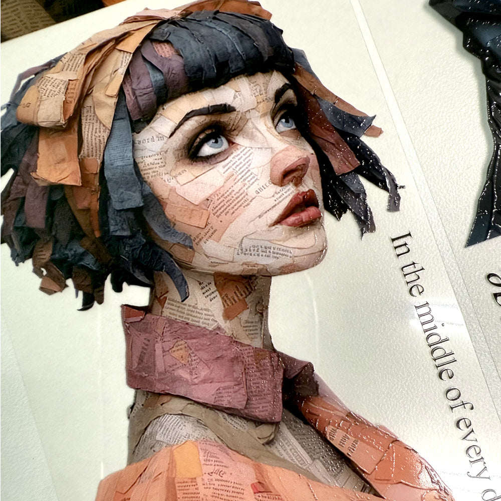 Torn Paper_ Surrealist Paper Doll Characters 3D Print PET Tape 6m TPM 023