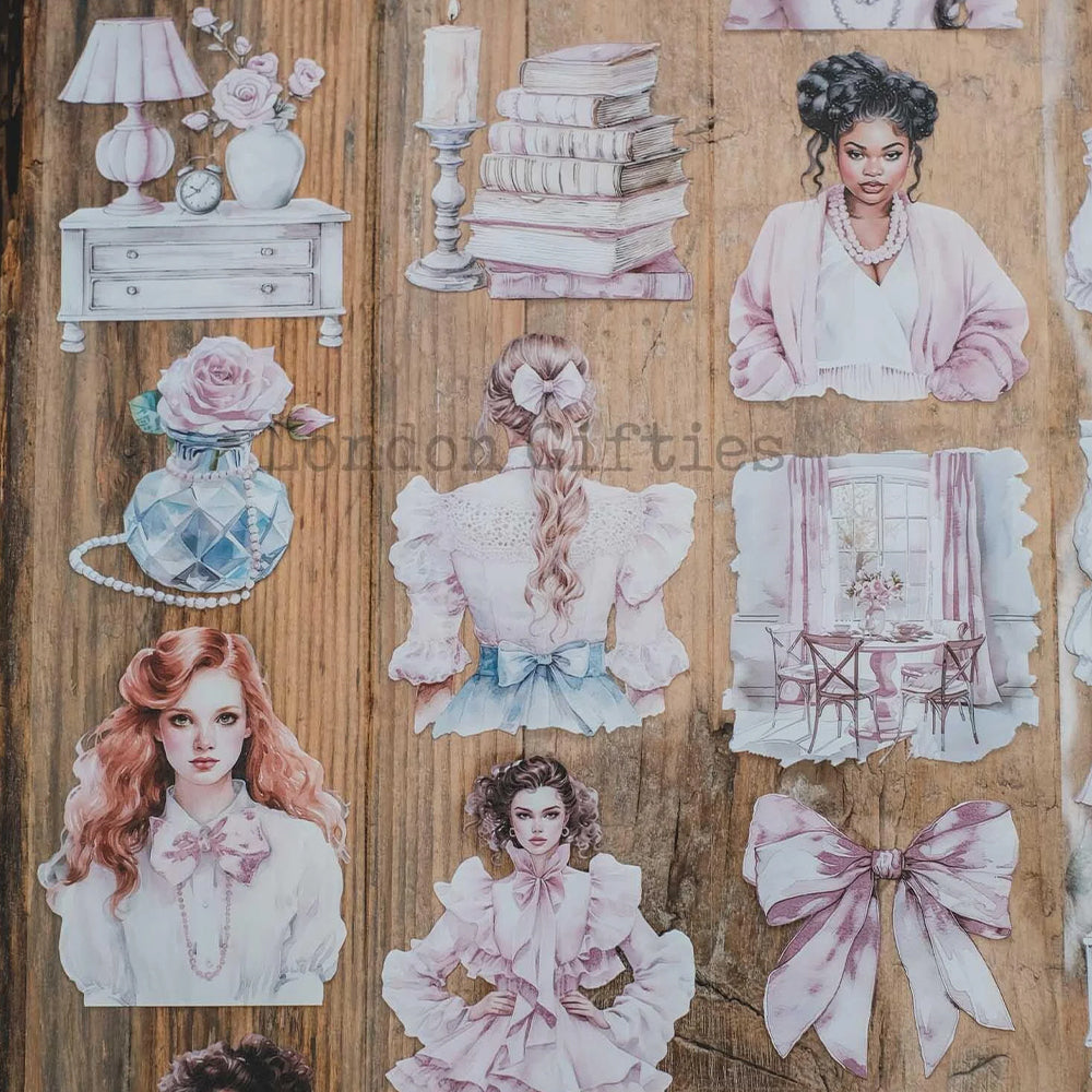 London Gifties_ Romantic pink girls 3D Gloss PET Tape 10m[Whole] LG 264