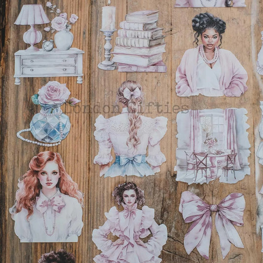 London Gifties_ Romantic pink girls 3D Gloss PET Tape[1Loop] LG 264