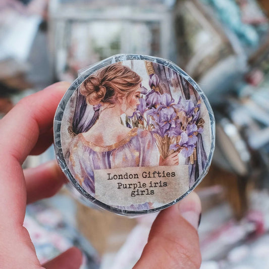London Gifties_ Purple iris girls 3D Gloss PET Tape 10m[Whole] LG 270