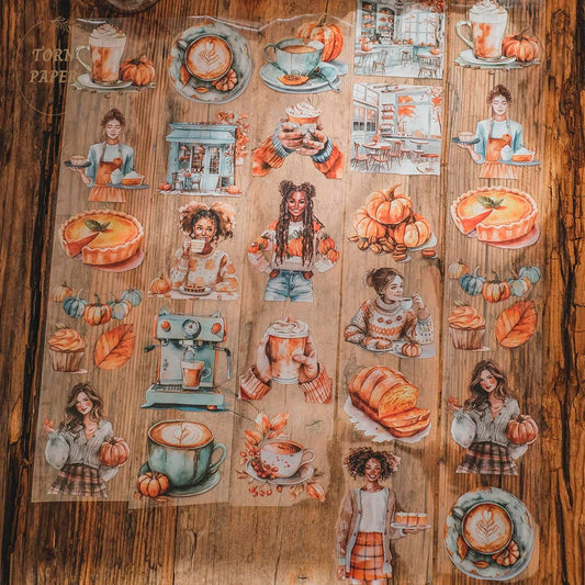 London Gifties_ Pumpkin latte girls 3D Gloss PET Tape 10m[Whole] LG 328