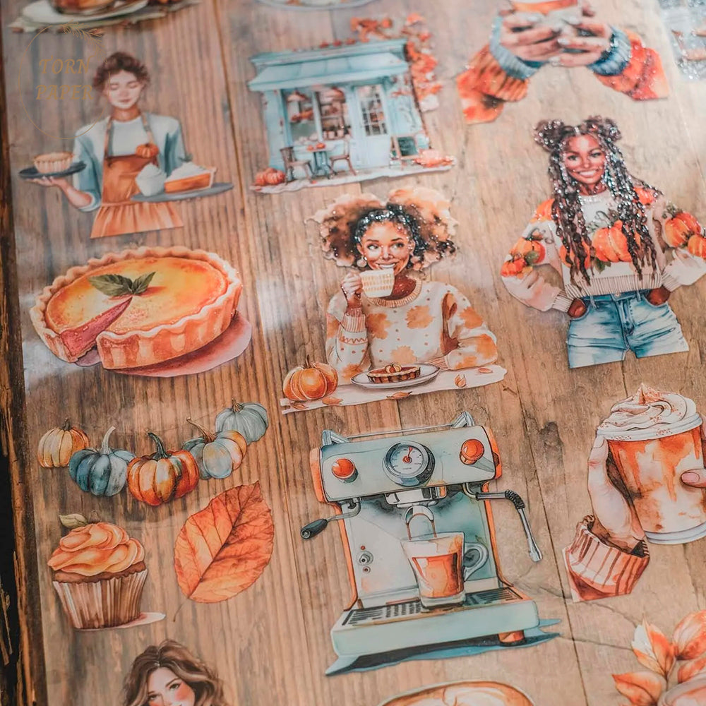 London Gifties_ Pumpkin latte girls 3D Gloss PET Tape 10m[Whole] LG 328