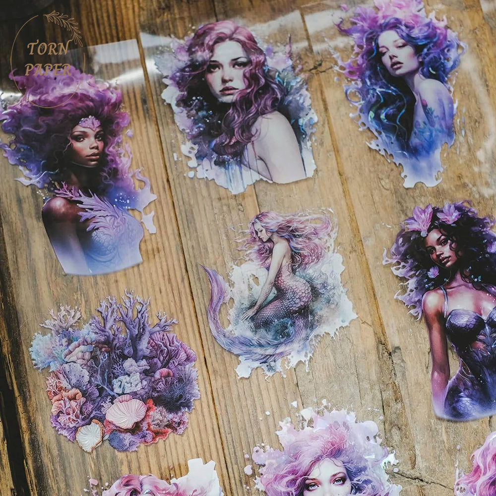 London Gifties_ Purple & pink mermaids Hologram PET Tape 10m[1Loop] LG 022