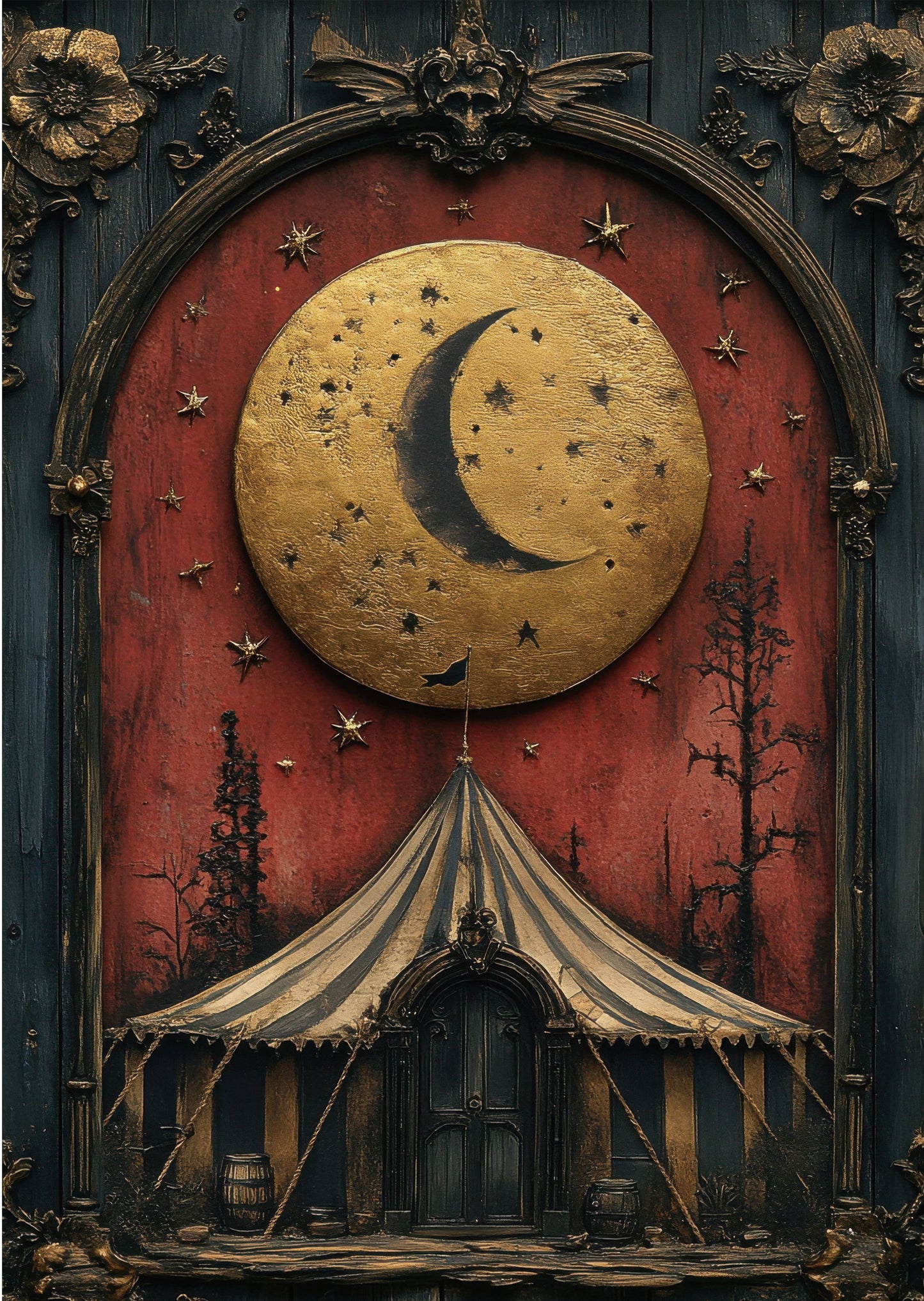 Torn Paper Scrapbooking Papers Carnival of Beautiful Nightmares TPB-002